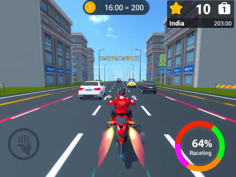 Speed Dash Pro India gameplay screenshot showing Indian city racing